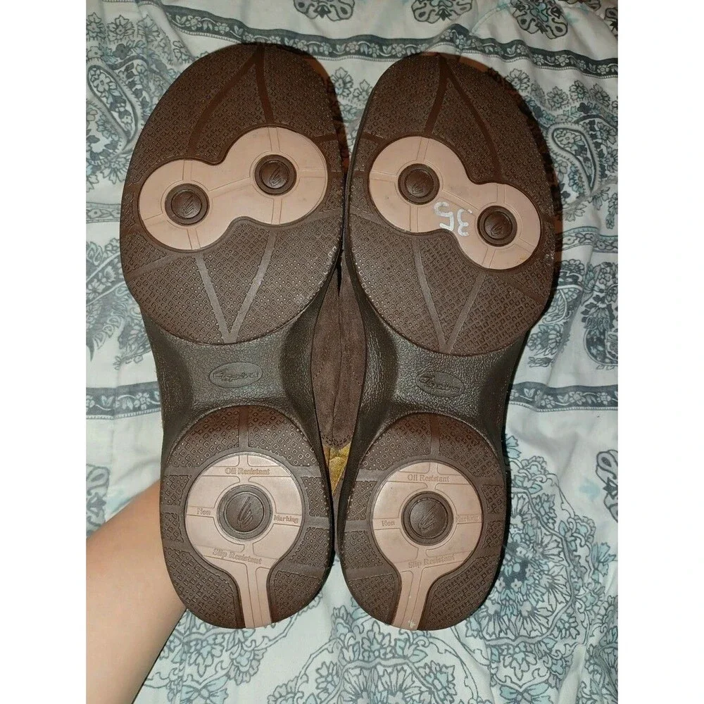 Espiral Womens Helix Sport Brown Leather Shoes Size 8.5